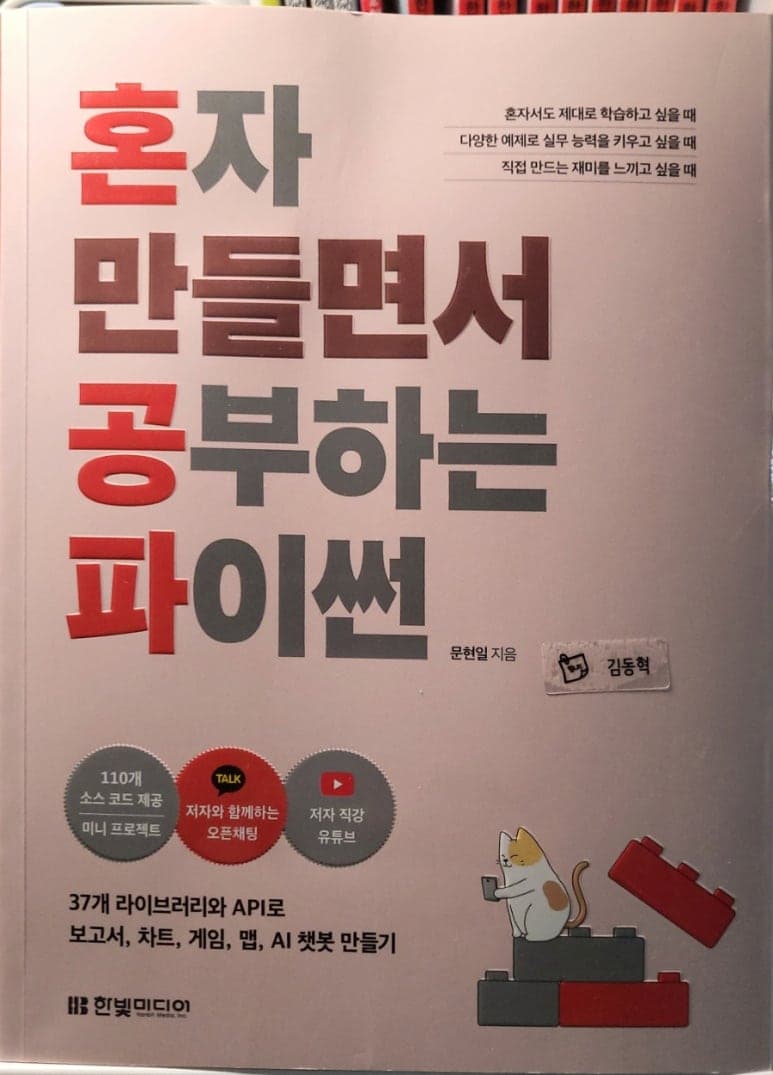 Cover of 혼자 만들면서 공부하는 파이썬